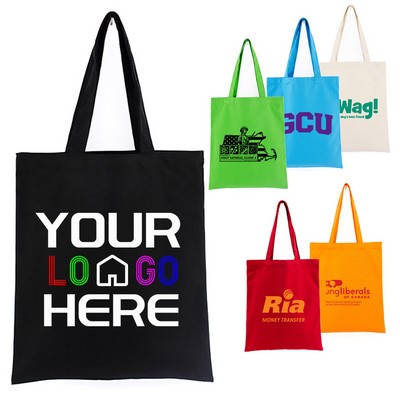 Economical 100% Cotton Reusable Wholesale Tote Bags 15"W x 16"H* 21" Handles